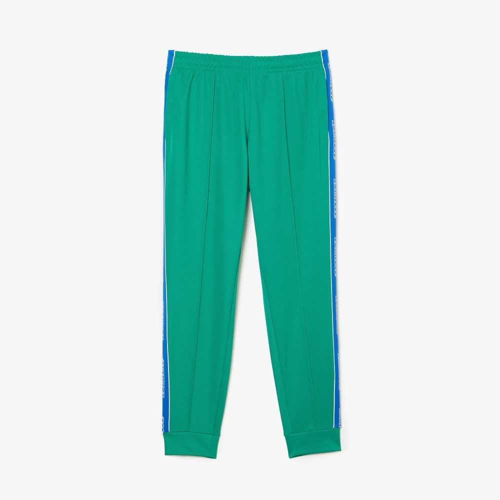 Lacoste Heritage Contrast Bands Trackpants Green | TRO-680329