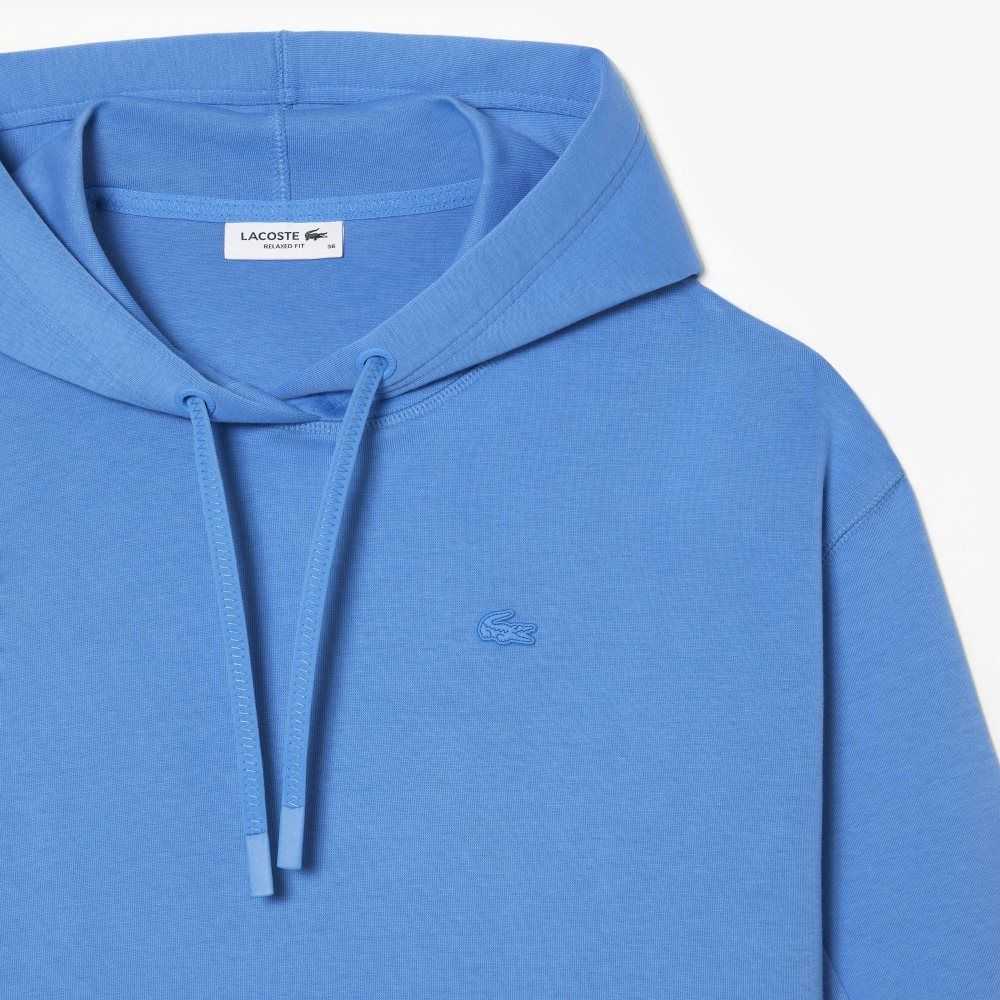 Lacoste Hooded Sweatshirt Blue | TXH-347519