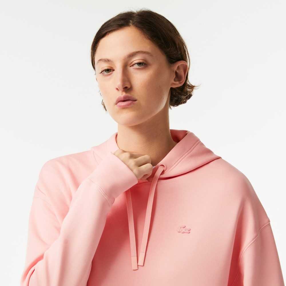 Lacoste Hooded Sweatshirt Pink | FQJ-526978