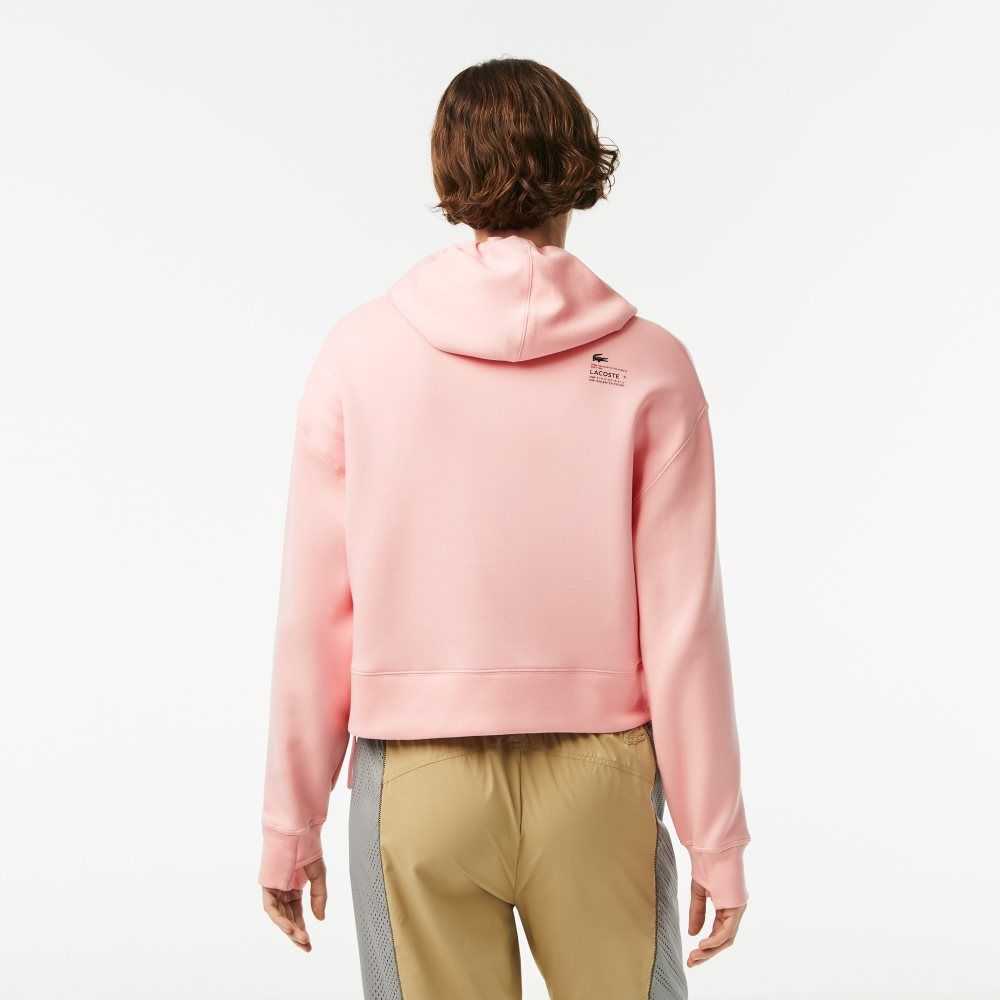 Lacoste Hooded Sweatshirt Pink | FQJ-526978