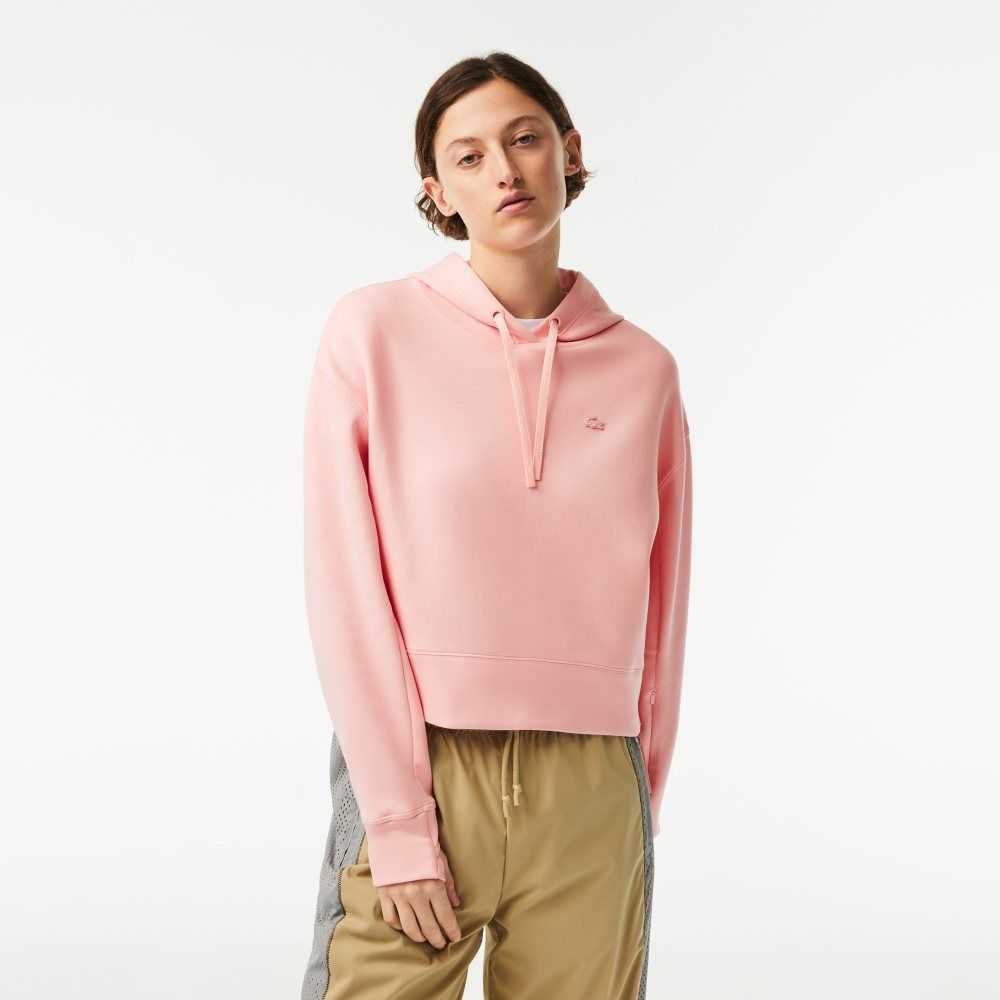 Lacoste Hooded Sweatshirt Pink | FQJ-526978