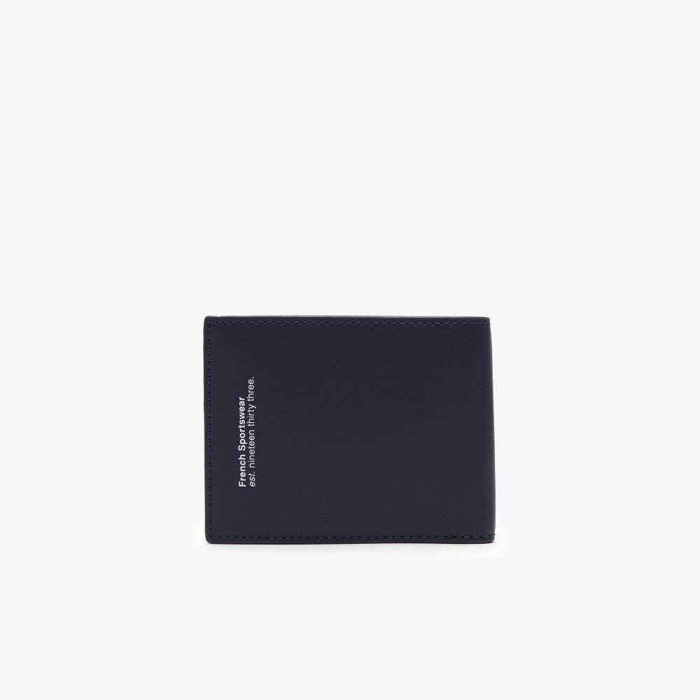 Lacoste Interior Card Slot Foldable Wallet Peacoat | KPZ-263749