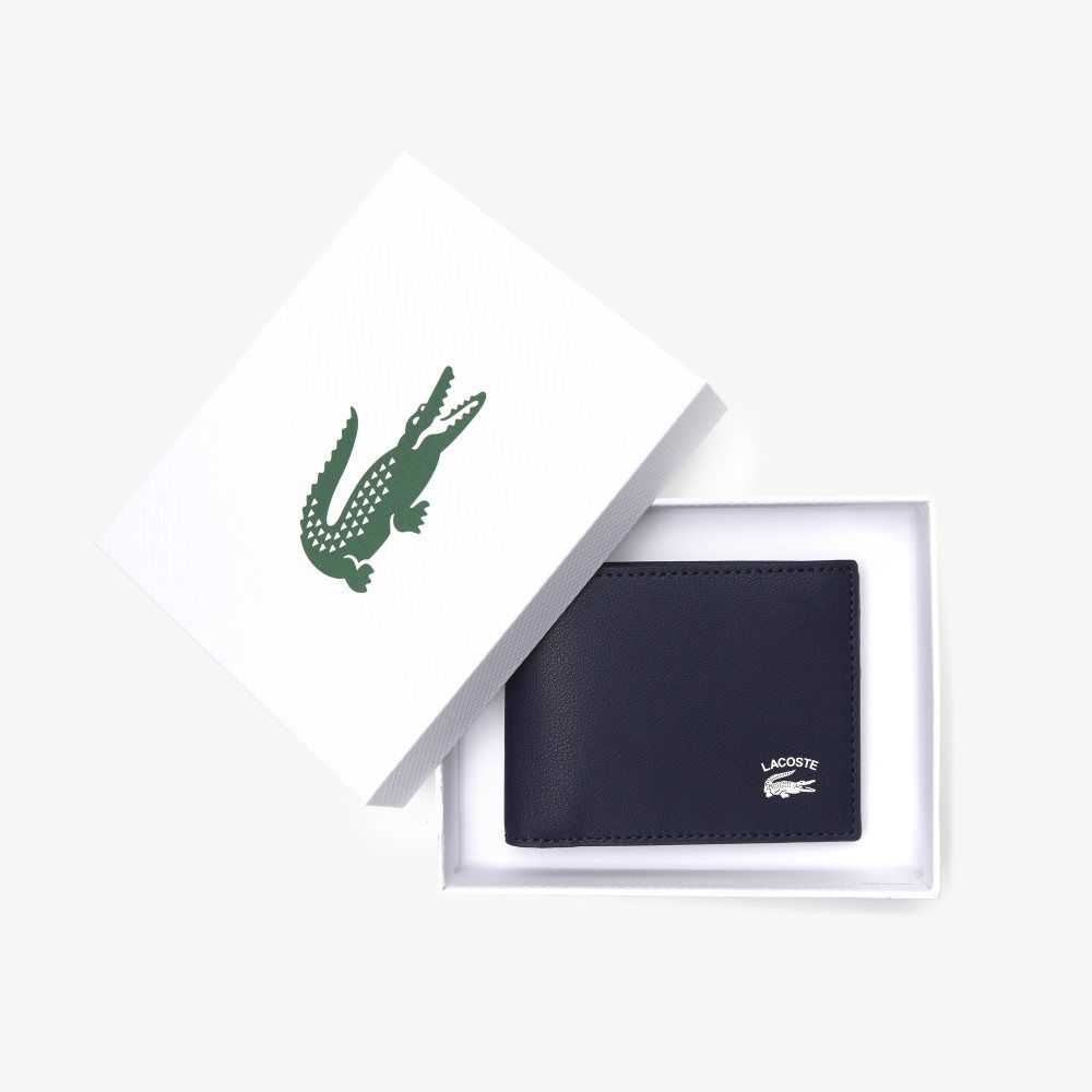 Lacoste Interior Card Slot Foldable Wallet Peacoat | KPZ-263749