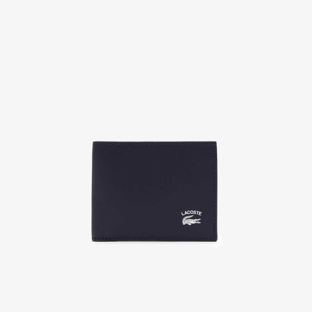 Lacoste Interior Card Slot Foldable Wallet Peacoat | KPZ-263749