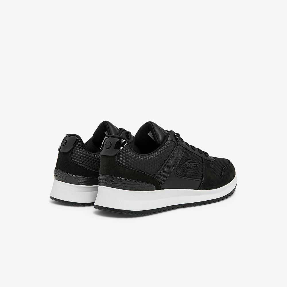 Lacoste Joggeur 2.0 Leather Sneakers Blk/Blk | DLA-963085