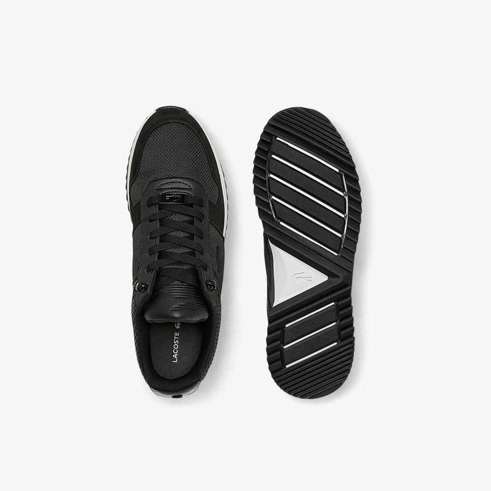 Lacoste Joggeur 2.0 Leather Sneakers Blk/Blk | DLA-963085