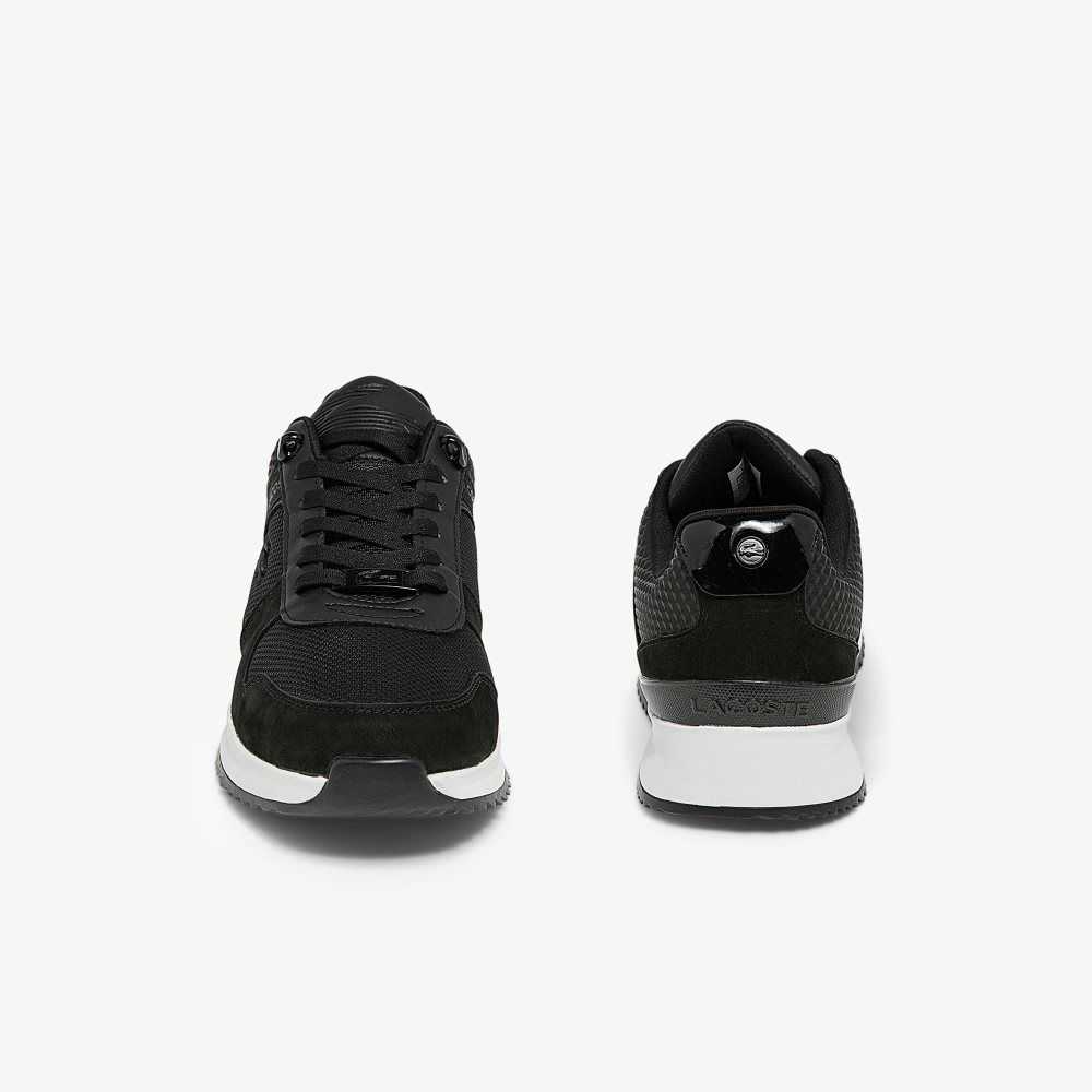 Lacoste Joggeur 2.0 Leather Sneakers Blk/Blk | DLA-963085