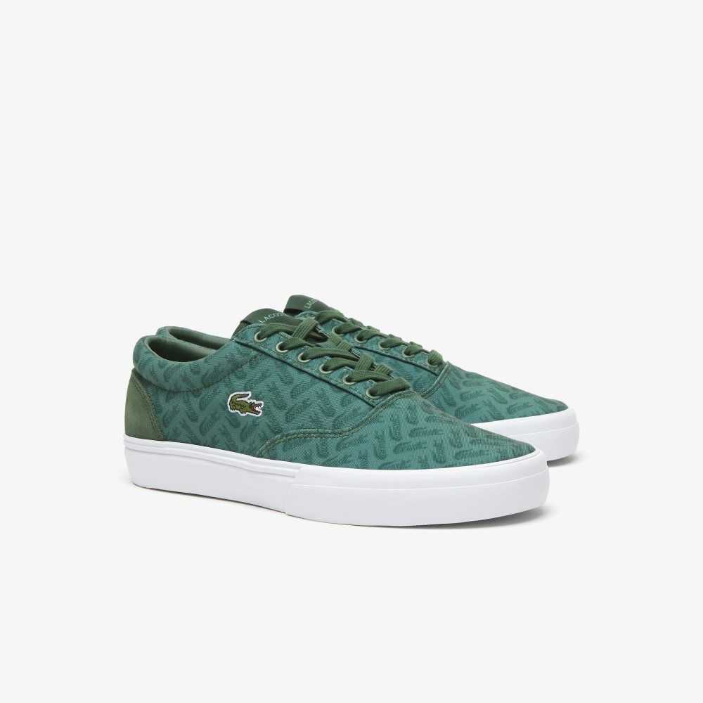 Lacoste Jump Serve Lace Tonal Sneakers Grn/Grn | BWI-193064