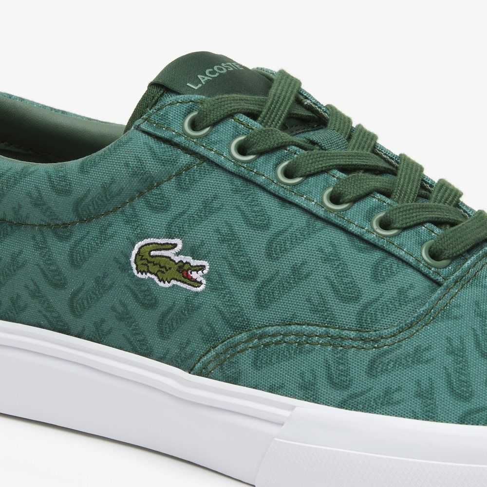 Lacoste Jump Serve Lace Tonal Sneakers Grn/Grn | BWI-193064