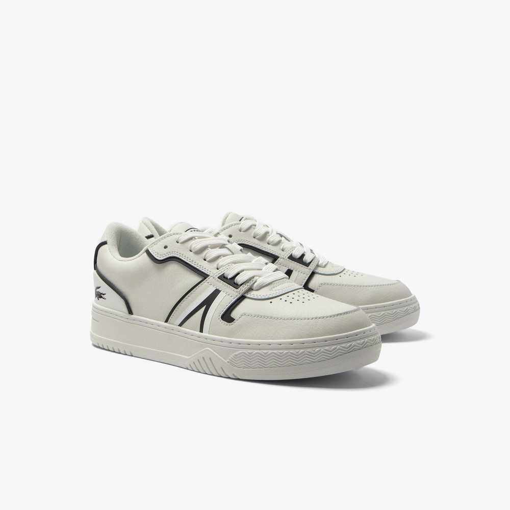 Lacoste L001 Baseline Leather Sneakers White/Black | JFD-891576