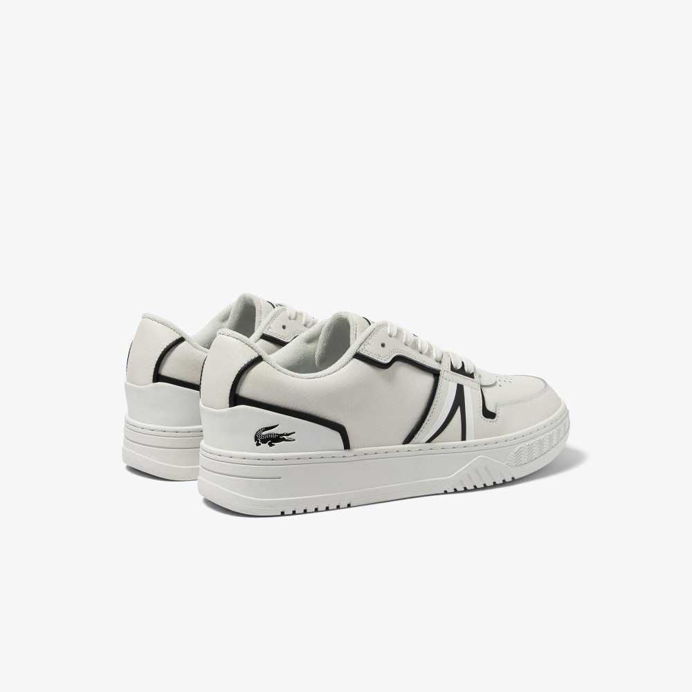 Lacoste L001 Baseline Leather Sneakers White/Black | JFD-891576