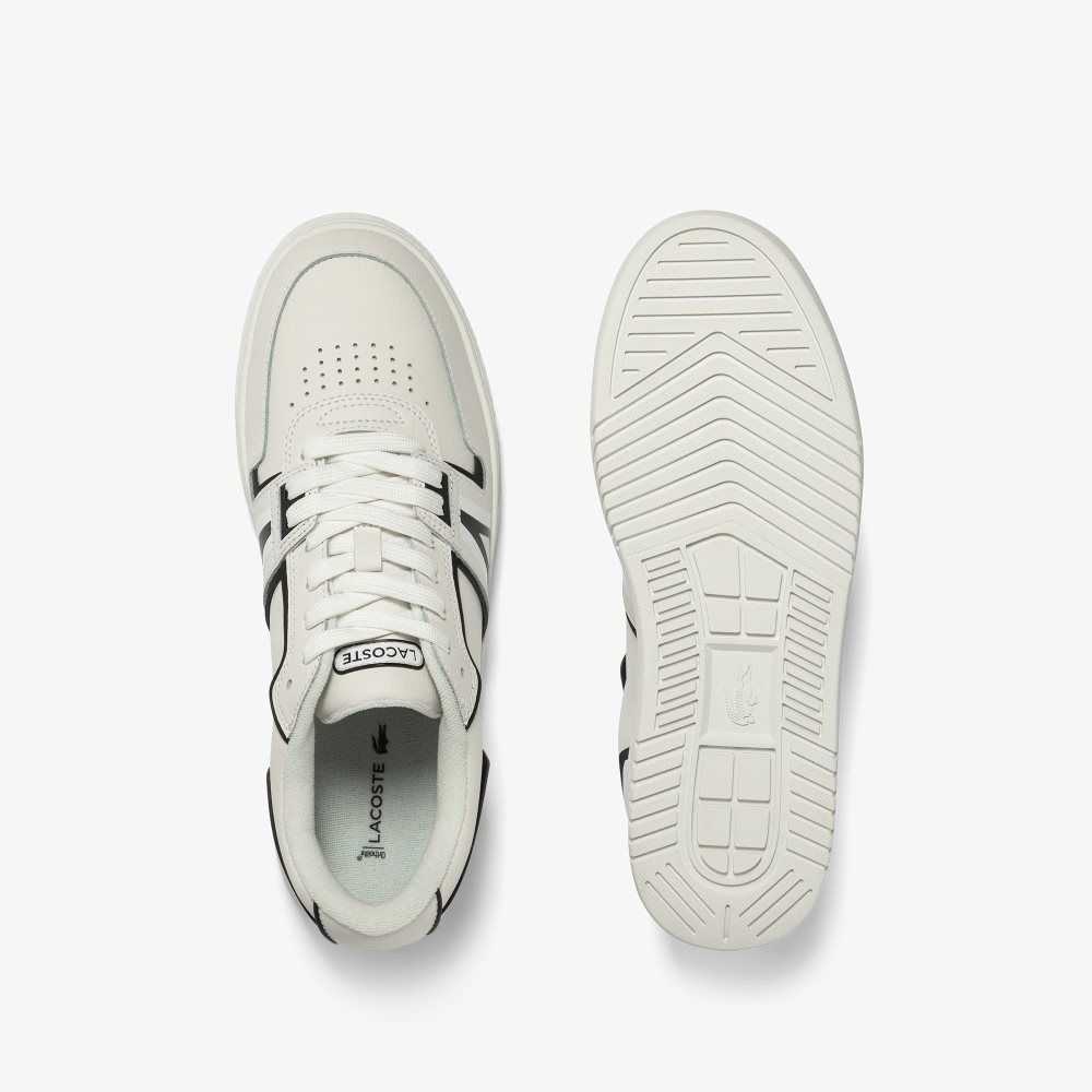 Lacoste L001 Baseline Leather Sneakers White/Black | JFD-891576