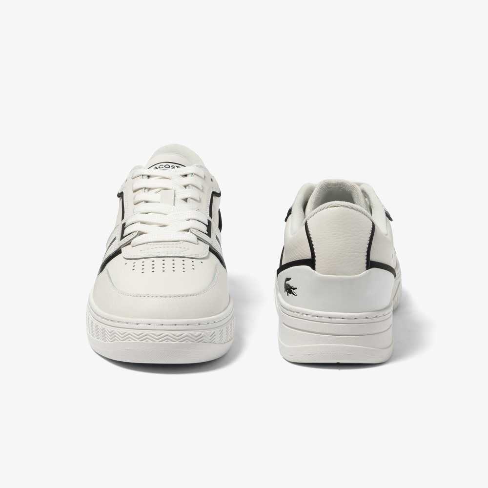 Lacoste L001 Baseline Leather Sneakers White/Black | JFD-891576