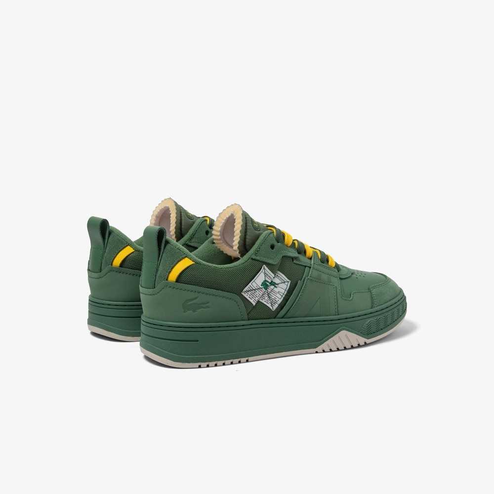 Lacoste L001 Crafted Leather Sneakers Green | QLU-279318