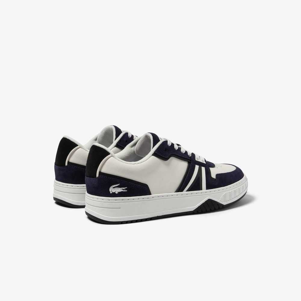 Lacoste L001 Leather Sneakers White / Navy | ADB-975621