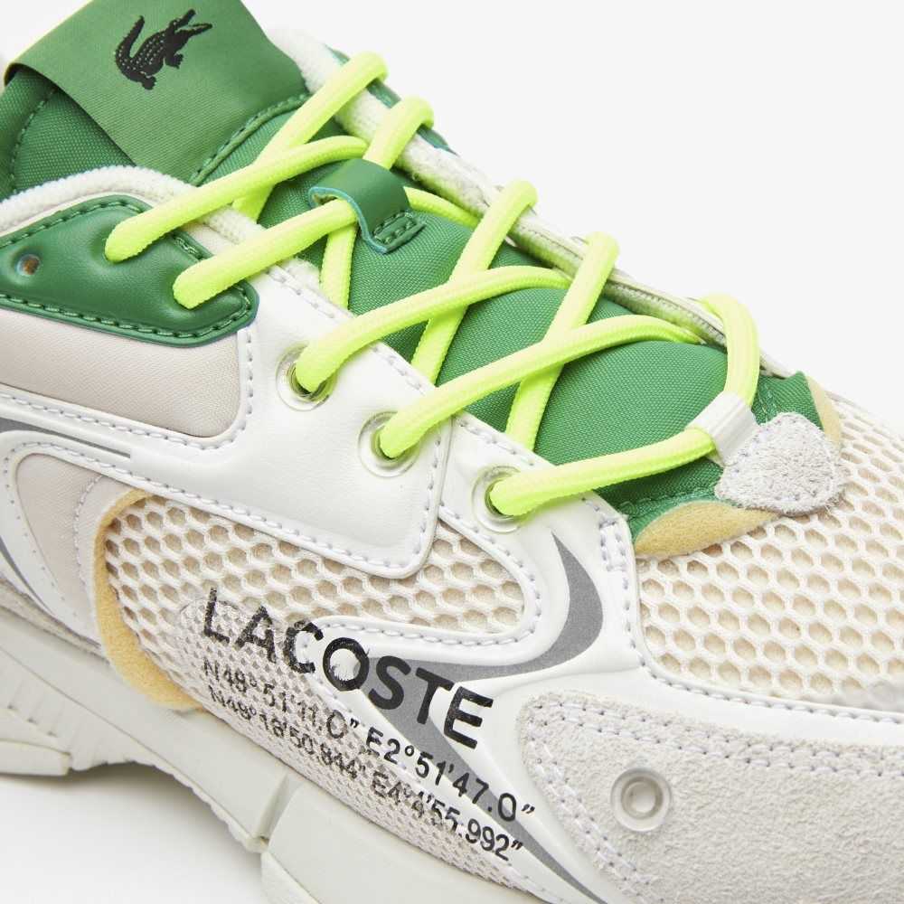 Lacoste L003 Neo Sneakers Off Wht/Grn | NLX-569208