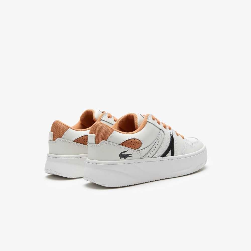 Lacoste L005 Leather Sneakers White / Tan | ZIN-345671