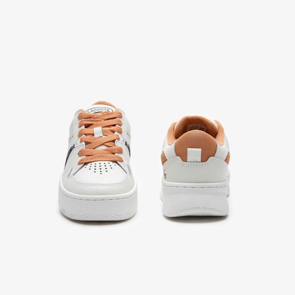 Lacoste L005 Leather Sneakers White / Tan | ZIN-345671