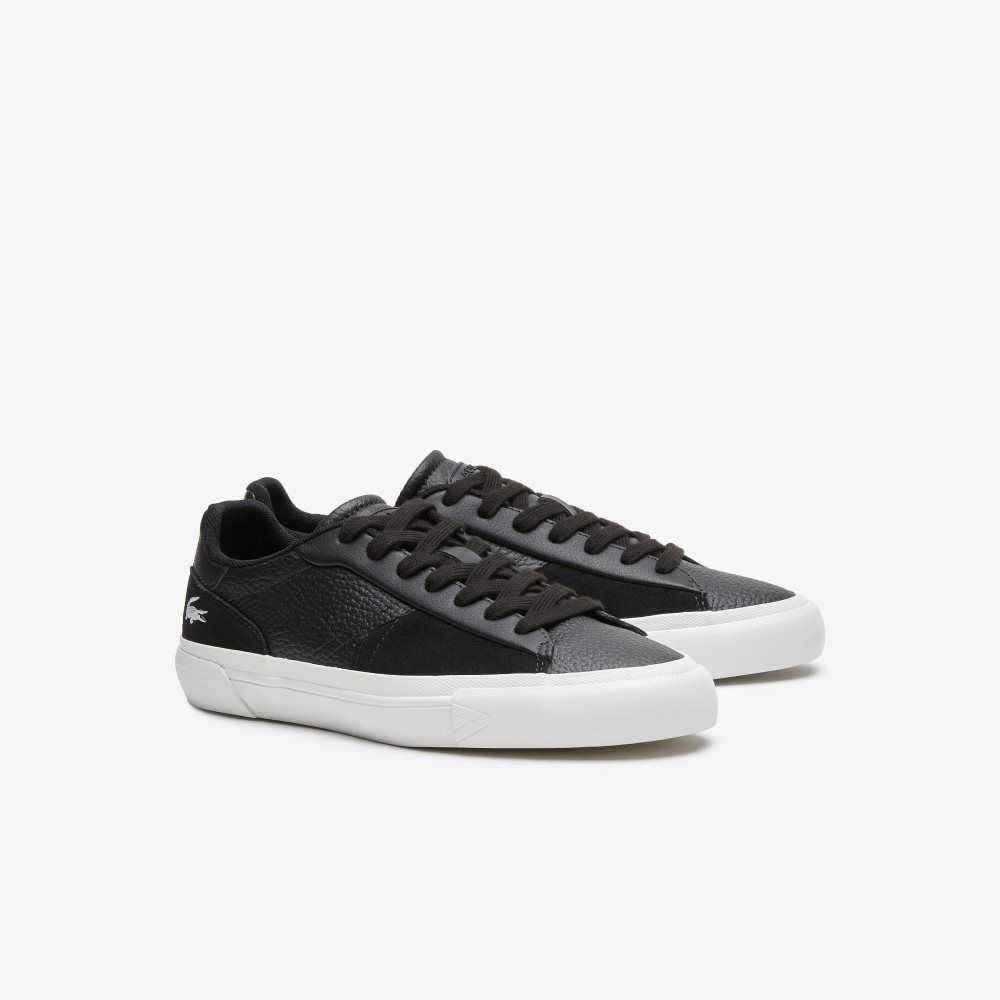 Lacoste L006 Leather Sneakers Black/White | KRS-750389