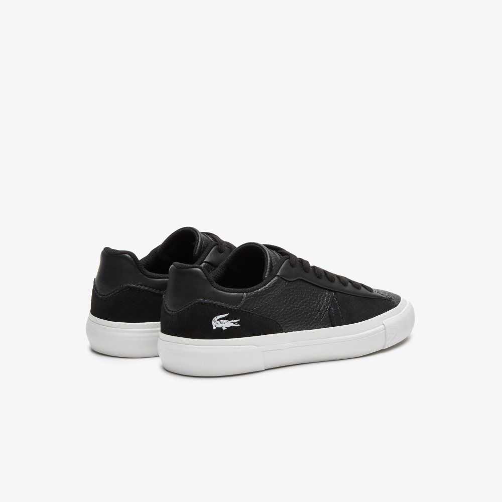 Lacoste L006 Leather Sneakers Black/White | KRS-750389