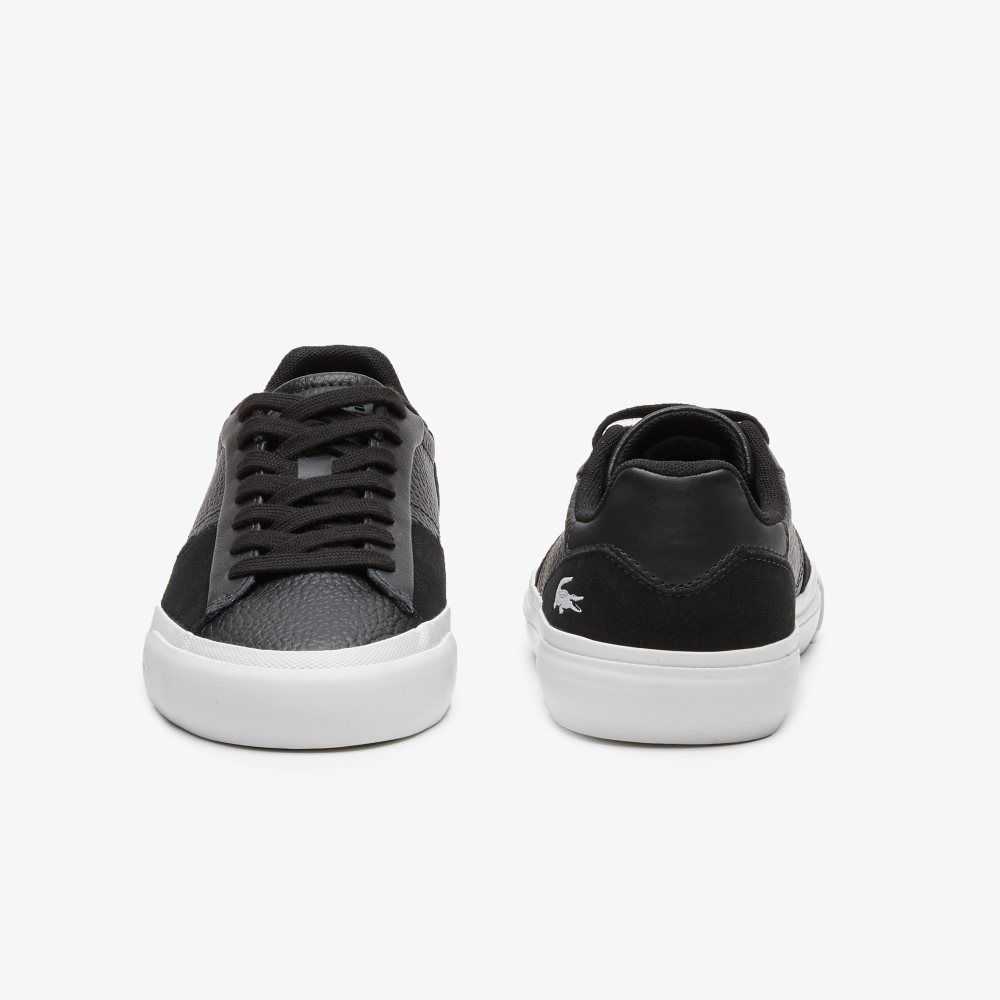 Lacoste L006 Leather Sneakers Black/White | KRS-750389