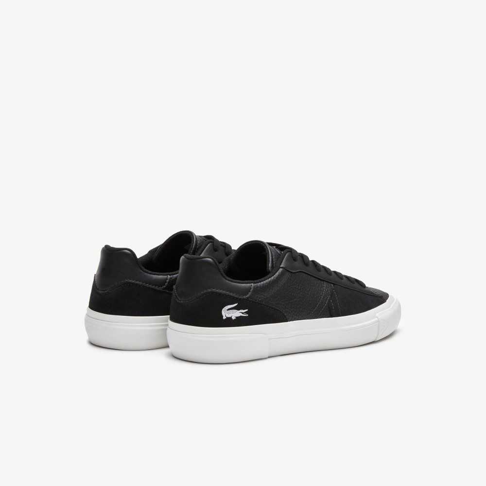 Lacoste L006 Leather Sneakers Black/White | PCR-015689