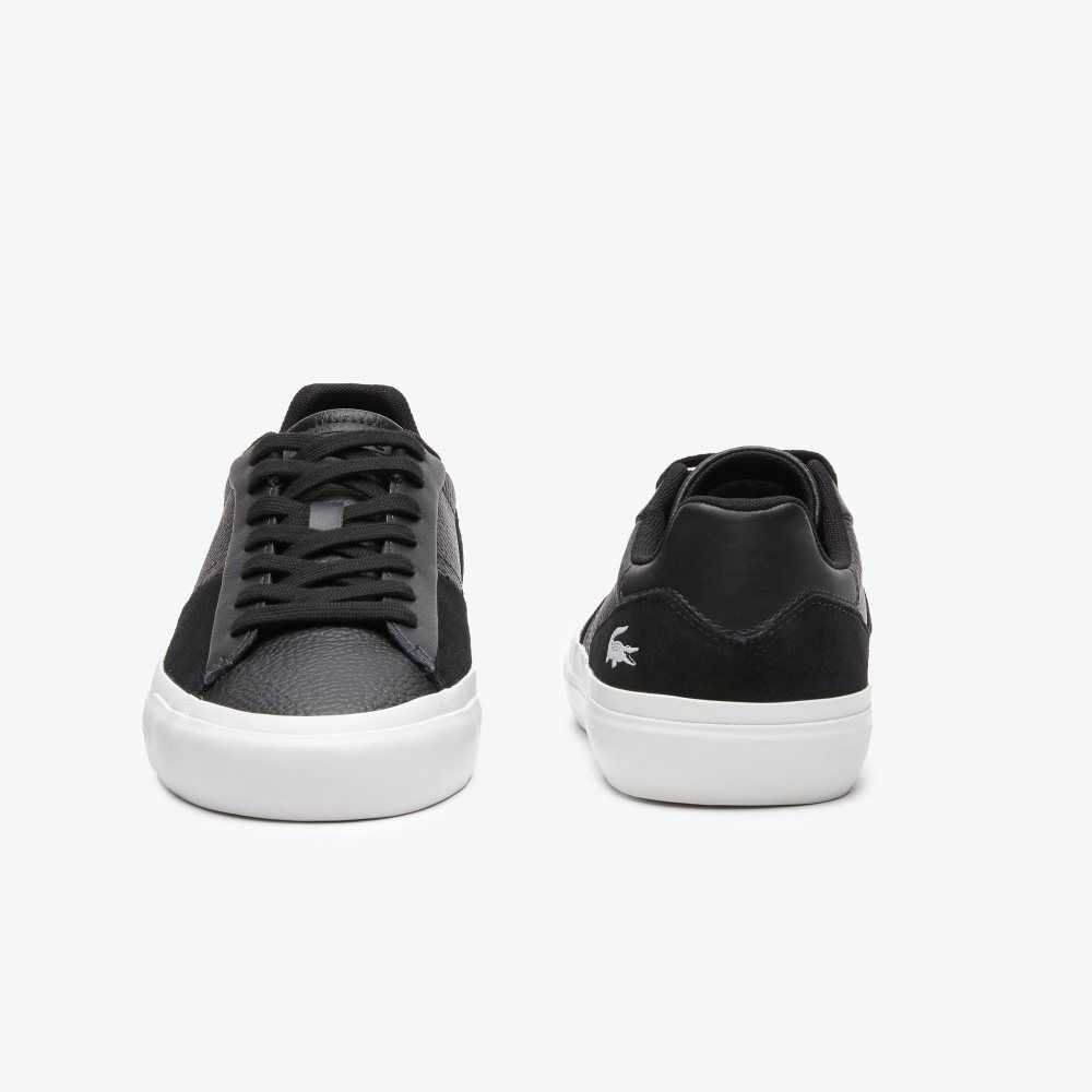 Lacoste L006 Leather Sneakers Black/White | PCR-015689