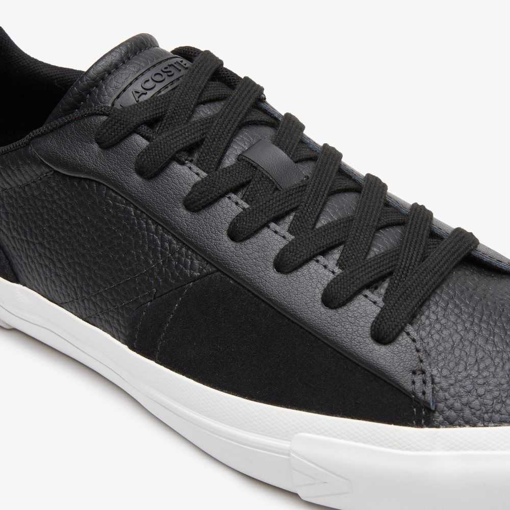 Lacoste L006 Leather Sneakers Black/White | PCR-015689