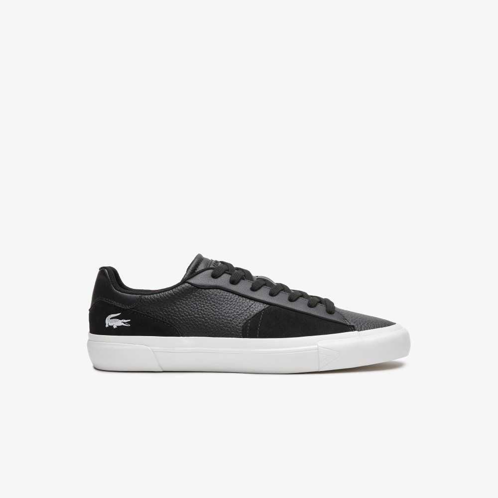 Lacoste L006 Leather Sneakers Black/White | PCR-015689