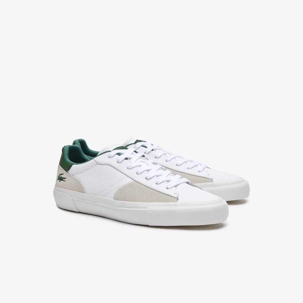 Lacoste L006 Leather Sneakers White/Dark Green | XOQ-904382