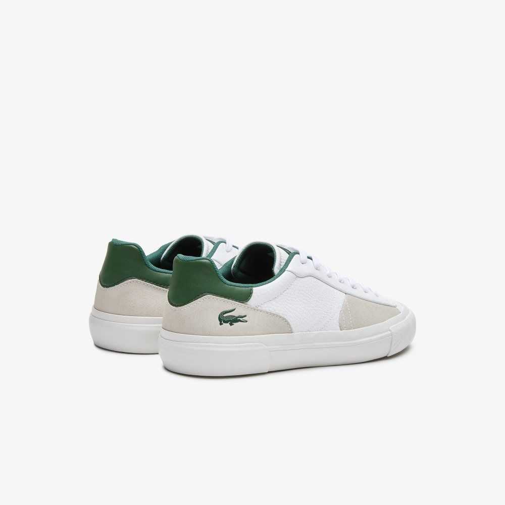 Lacoste L006 Leather Sneakers White/Dark Green | XOQ-904382