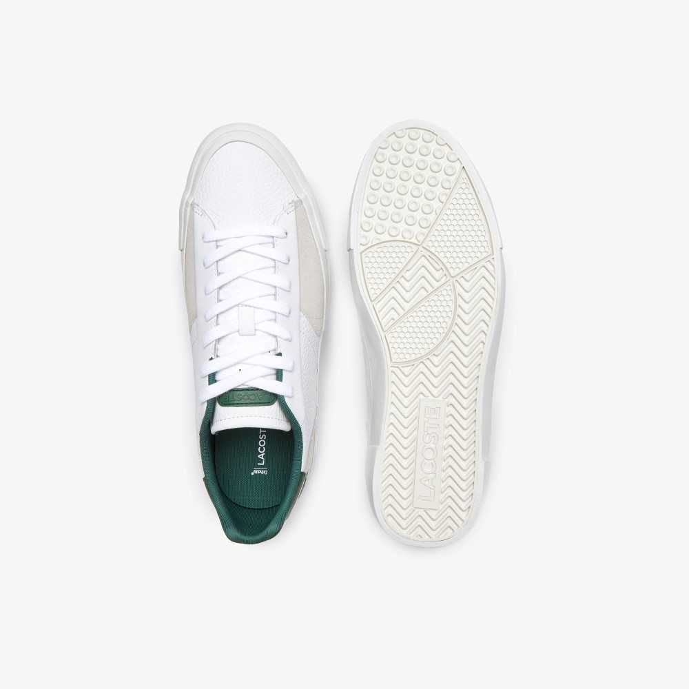 Lacoste L006 Leather Sneakers White/Dark Green | XOQ-904382