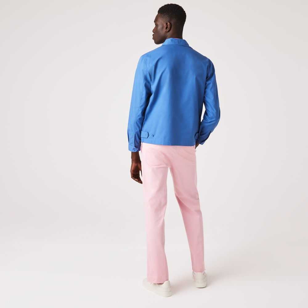 Lacoste LIVE Organic Cotton Straight Chinos Pink | LWC-019875