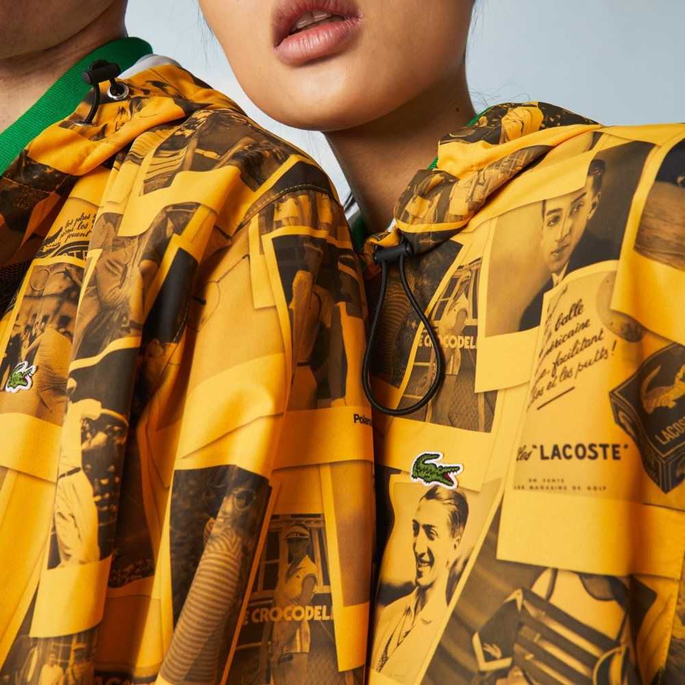 Lacoste LIVE Polaroid Collaboration Jacket Yellow / Black | WTZ-894635