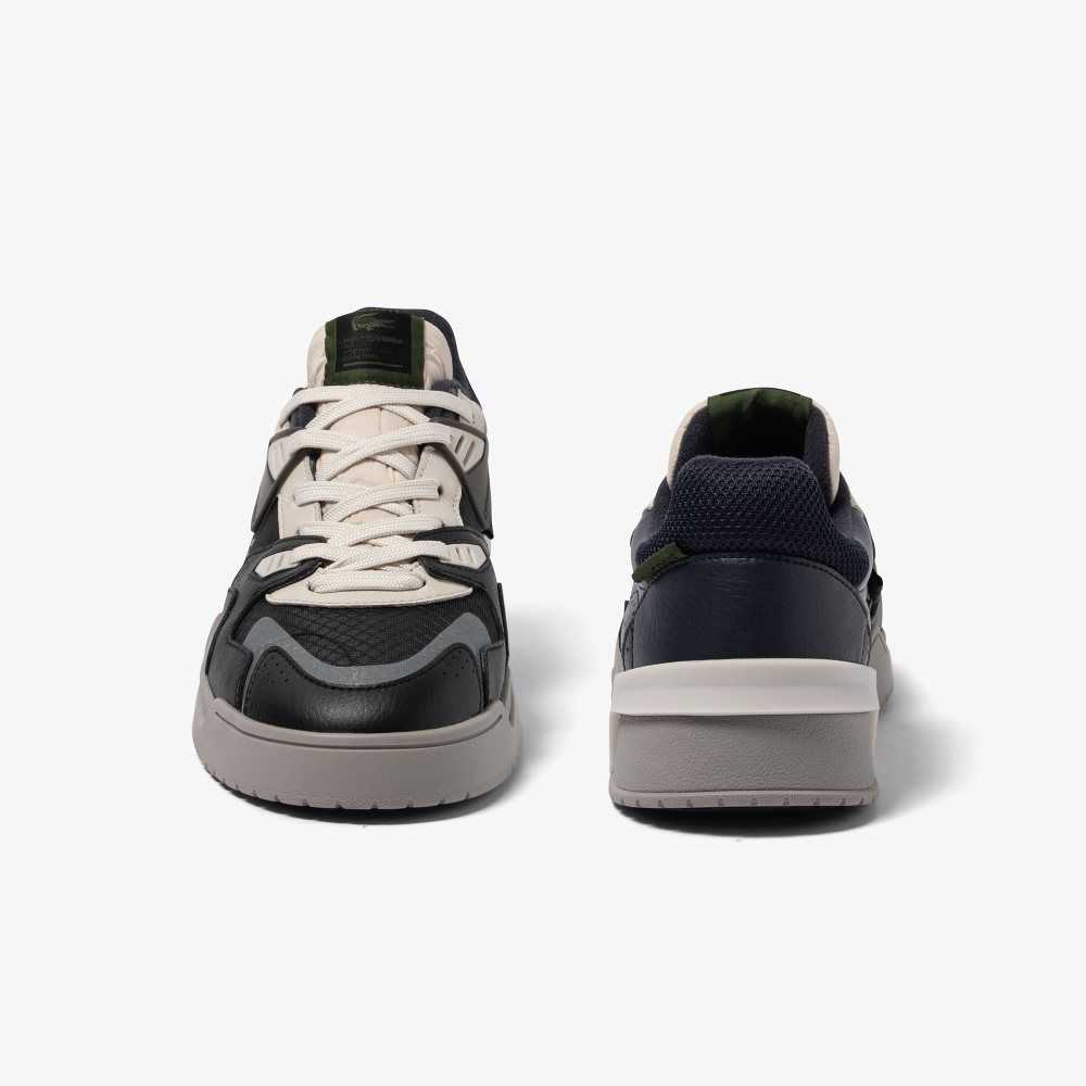 Lacoste LT125 Leather Sneakers Blk/Nvy | WVR-694708