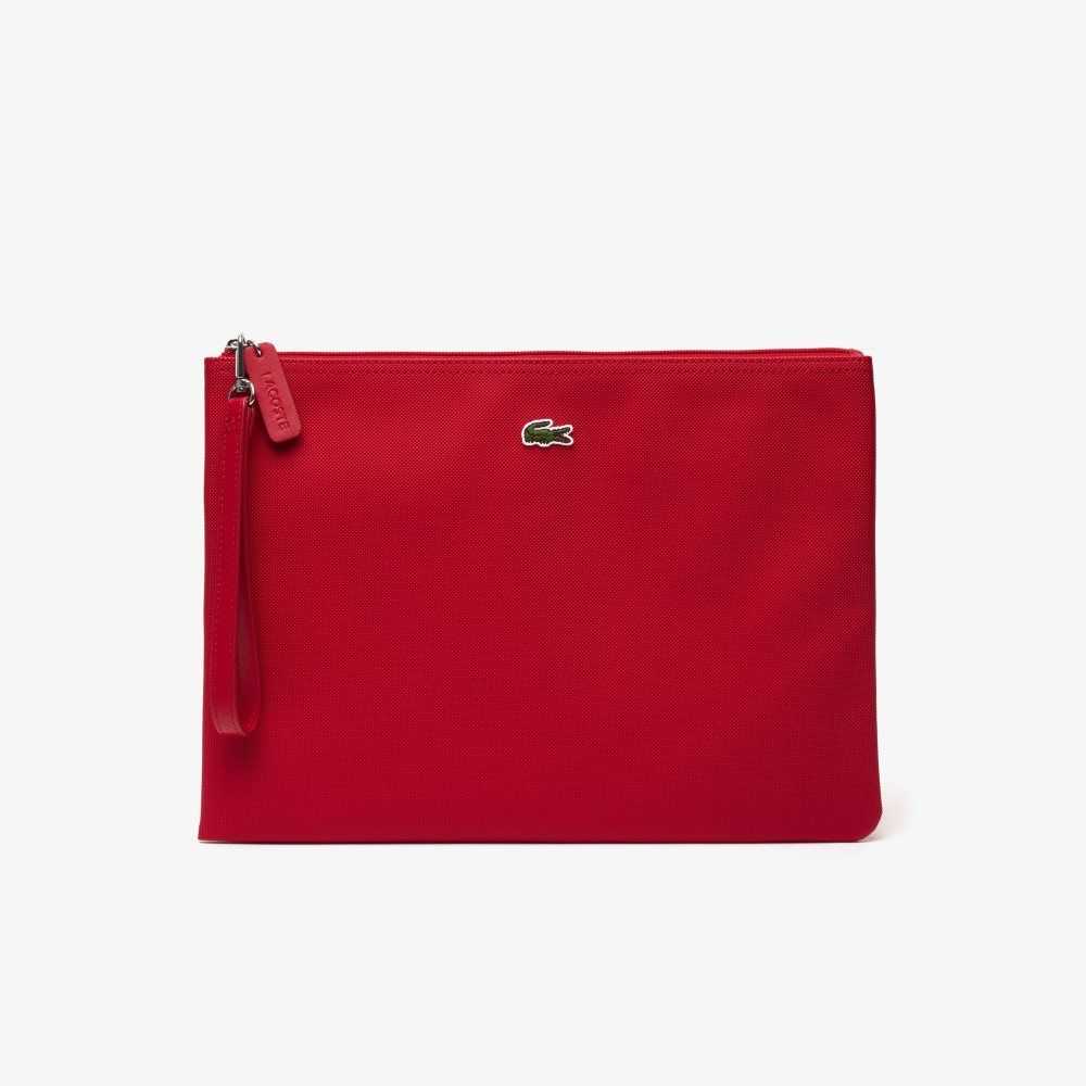 Lacoste L.12.12 Clutch Purse High Risk Red | JAW-358417