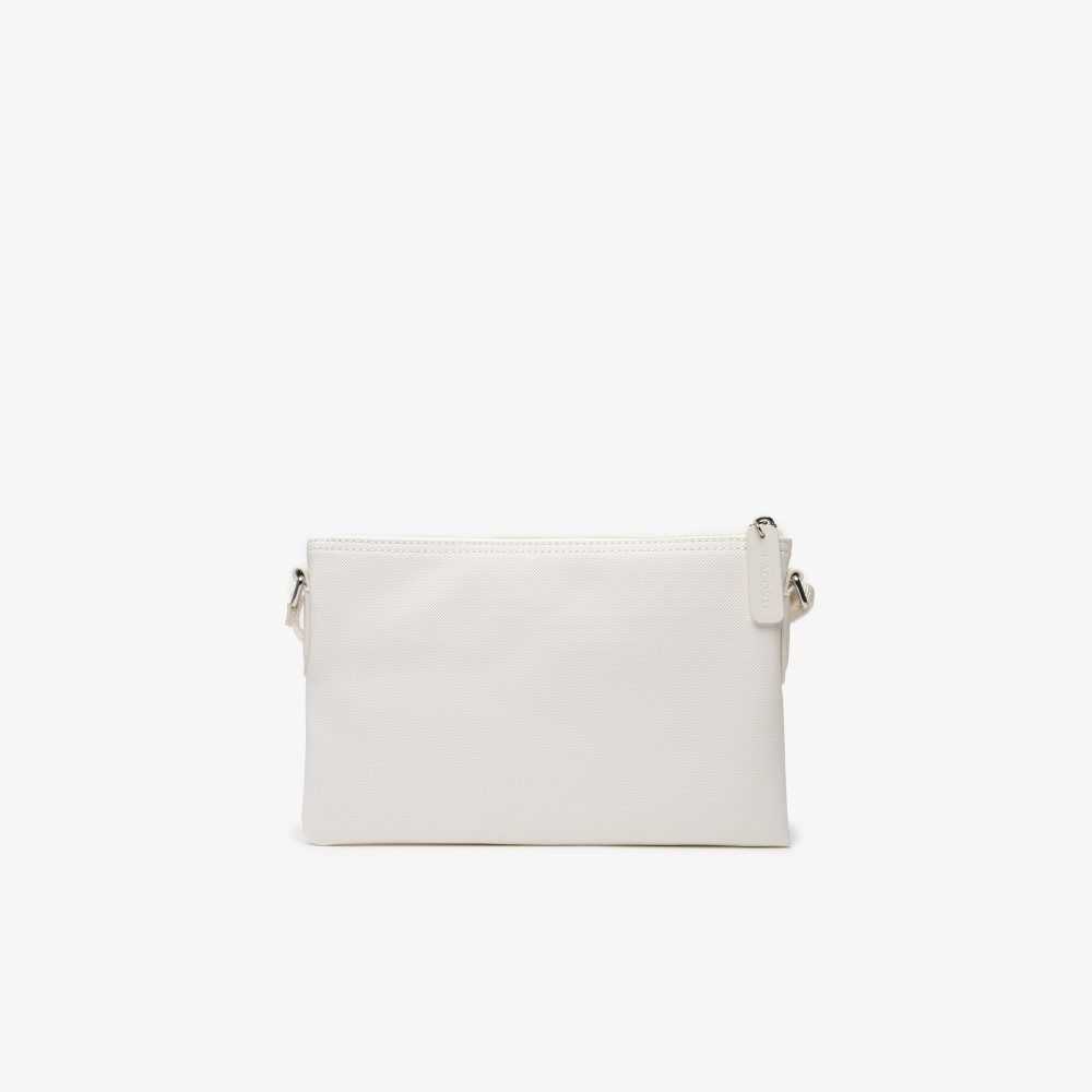 Lacoste L.12.12 Concept Flat Crossover Bag Marshmallow | AEN-901367