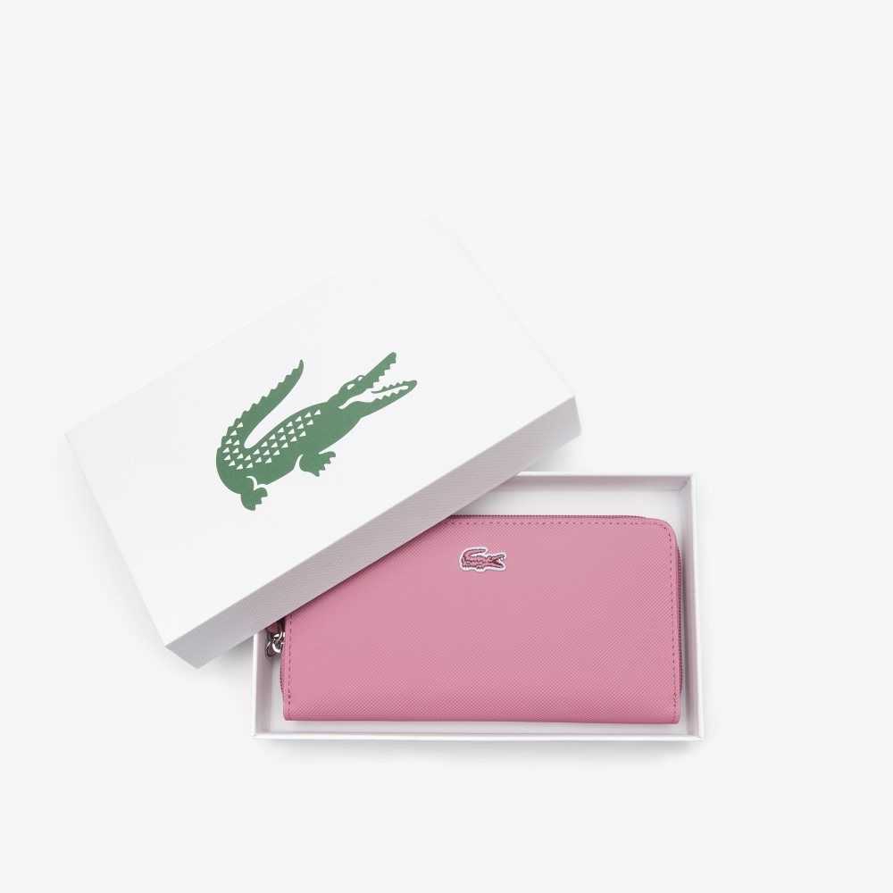 Lacoste L.12.12 Concept Petit Pique 12 Card Zip Wallet Reseda | EVJ-637124