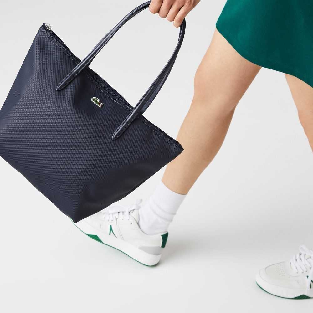 Lacoste L.12.12 Concept Small Zip Tote Bag Eclipse | LFY-138425