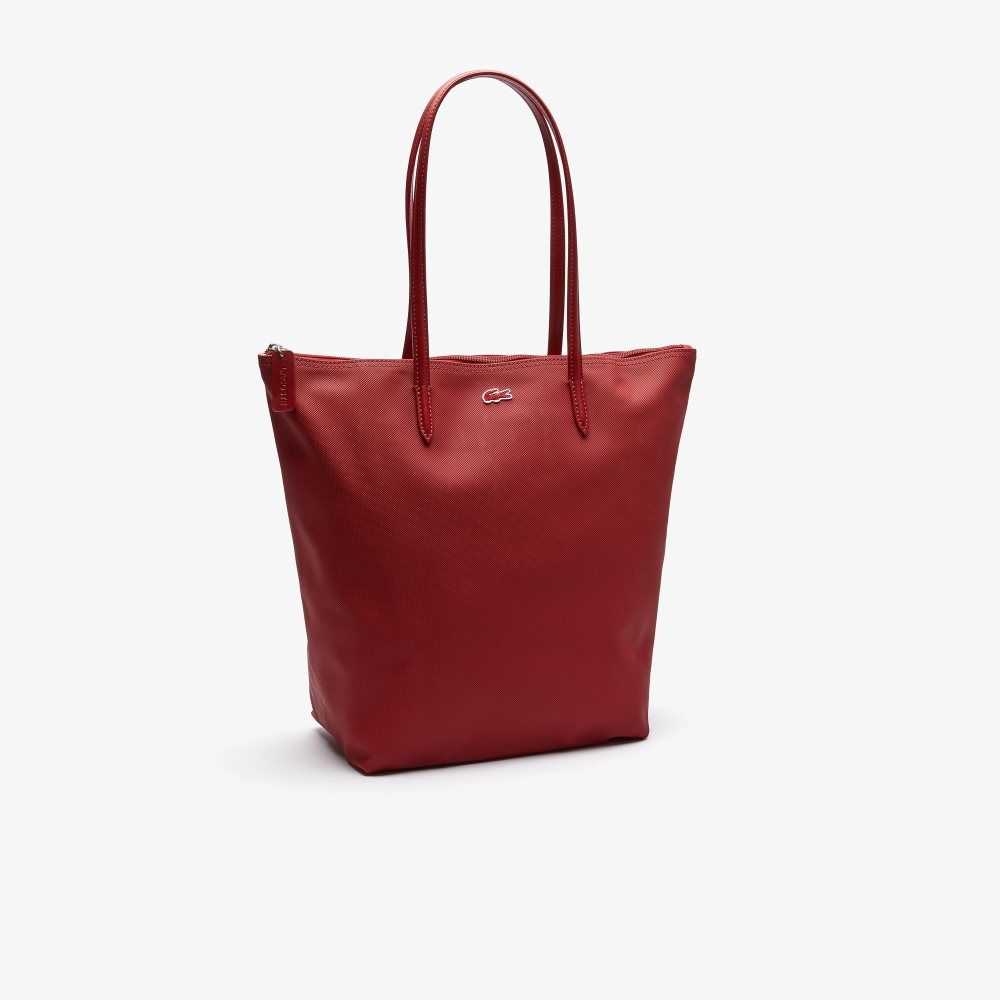 Lacoste L.12.12 Concept Vertical Zip Tote Bag Alizarine | SLW-198043