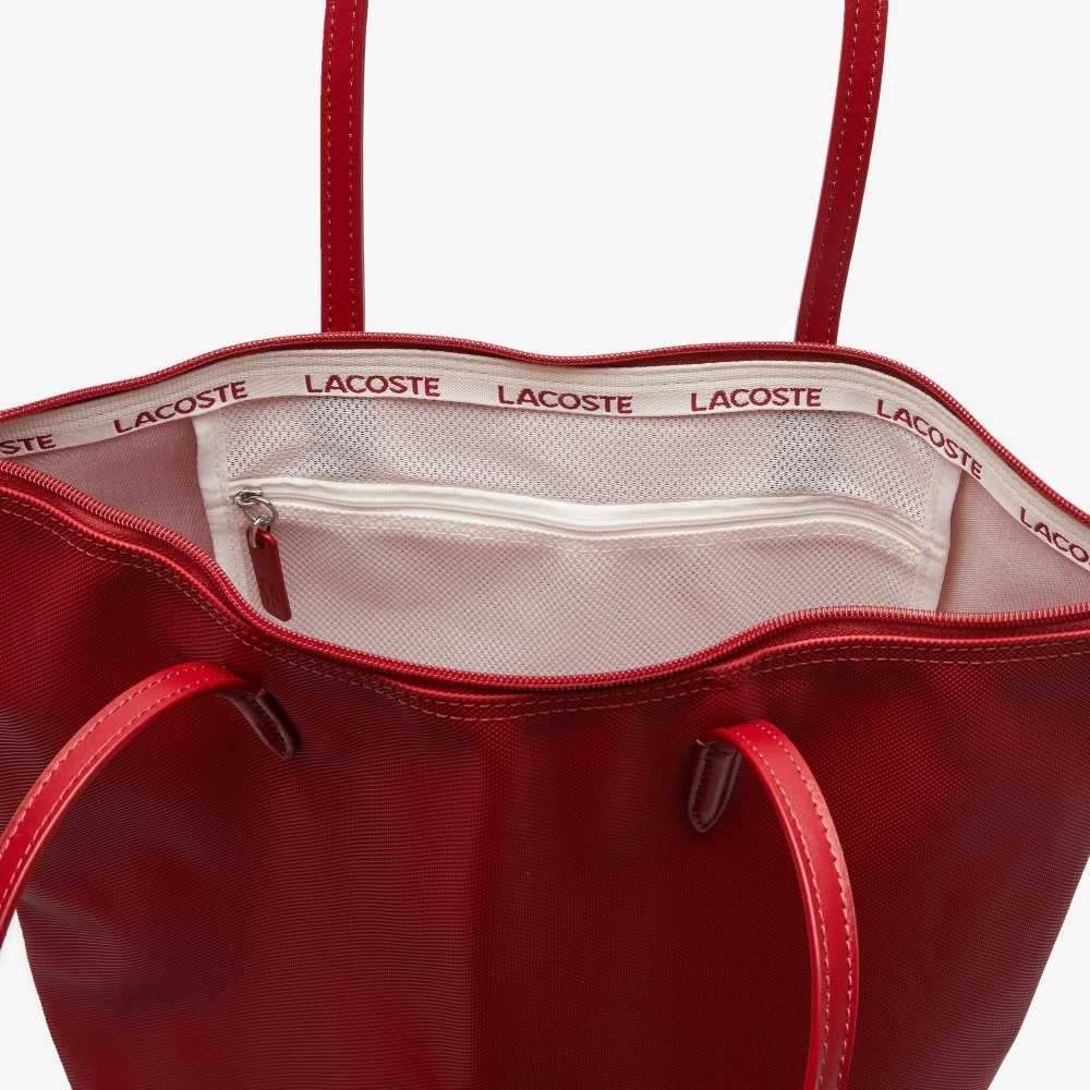 Lacoste L.12.12 Concept Vertical Zip Tote Bag Alizarine | SLW-198043