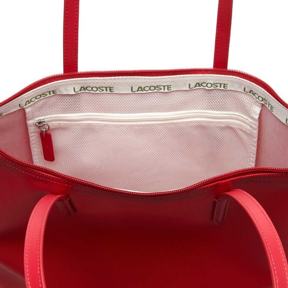 Lacoste L.12.12 Concept Vertical Zip Tote Bag Virtual Pink | YPJ-342185