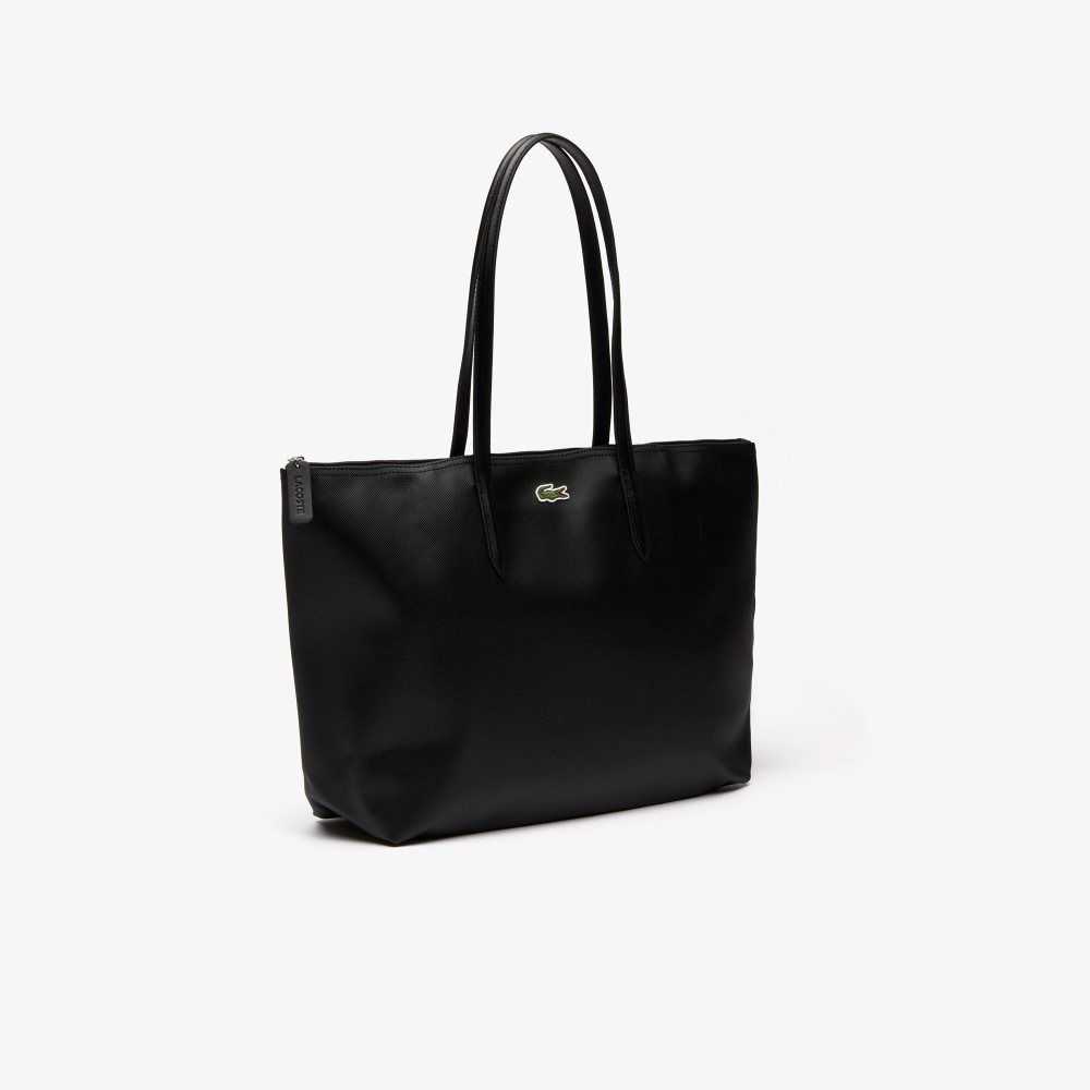 Lacoste L.12.12 Concept Zip Tote Bag Black | WVS-602358