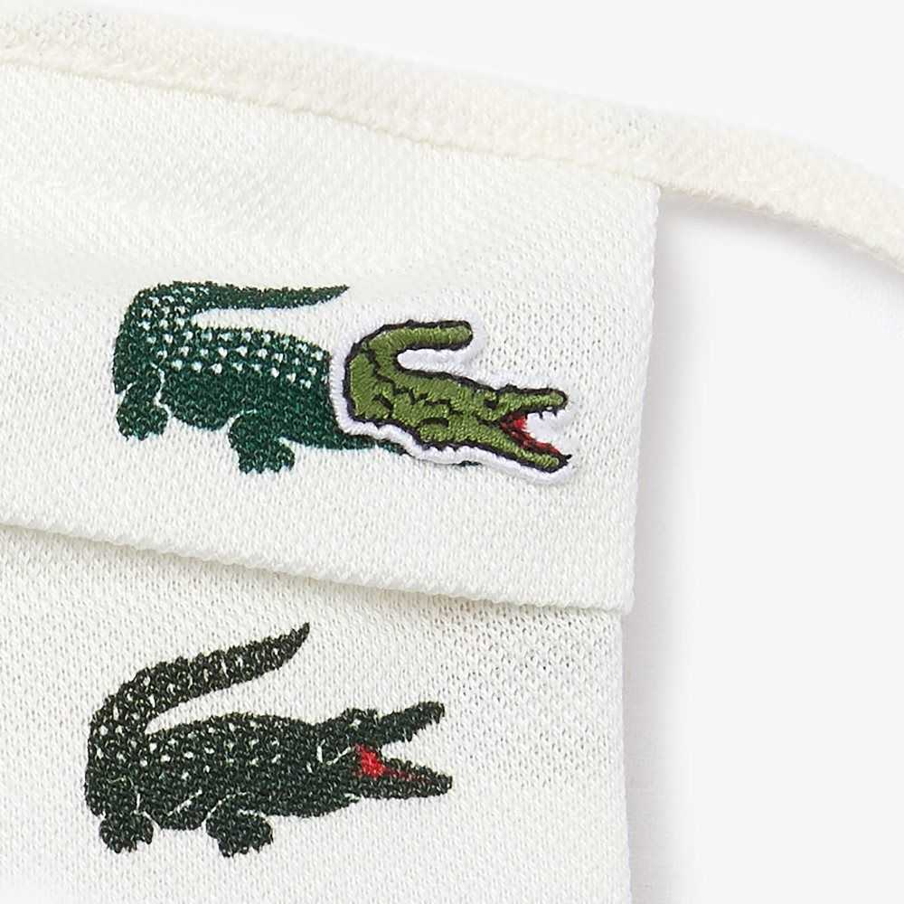 Lacoste L.12.12 Cotton Face Masks 3-Pack Green / White | JHT-807536