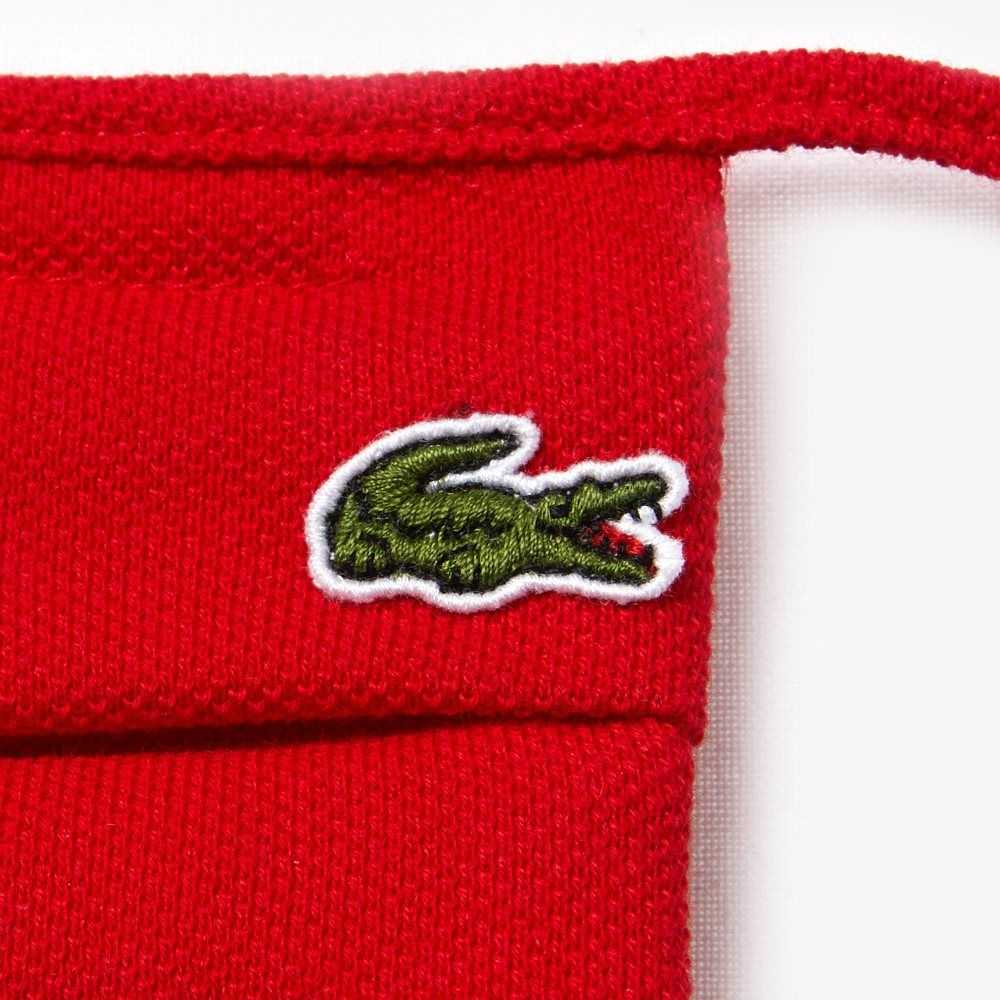 Lacoste L.12.12 Cotton Pique' Face Protection Mask Red | JQM-309214