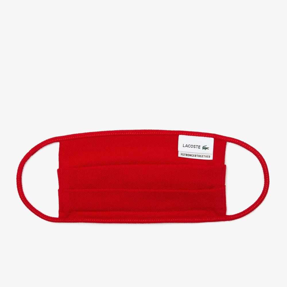 Lacoste L.12.12 Cotton Pique' Face Protection Mask Red | JQM-309214