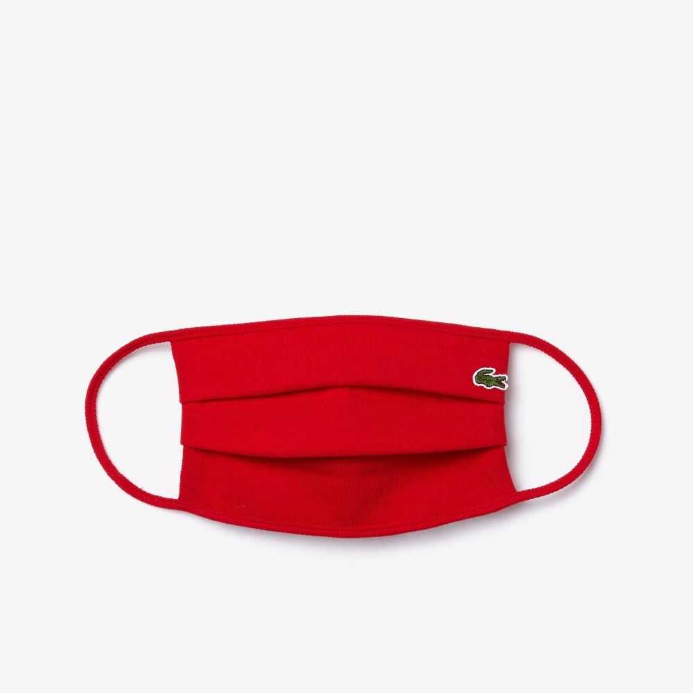 Lacoste L.12.12 Cotton Pique\' Face Protection Mask Red | JQM-309214