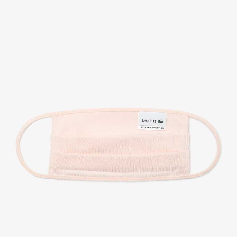 Lacoste L.12.12 Cotton Pique' Face Protection Mask Light Pink | SWV-914075