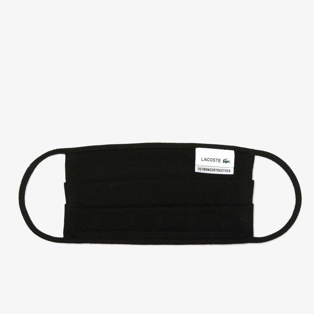 Lacoste L.12.12 Face Masks 3-Pack Black | CWO-362910