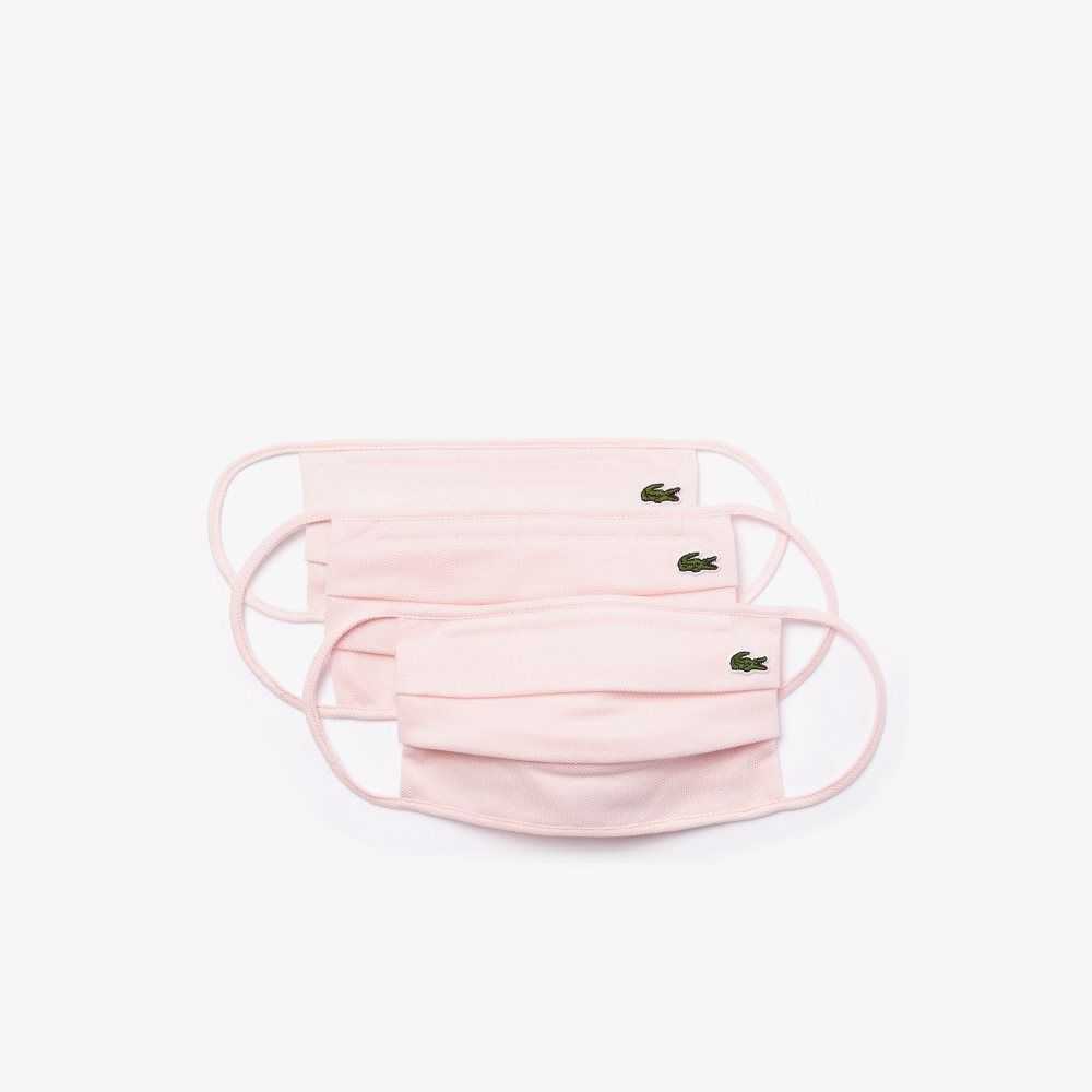 Lacoste L.12.12 Face Masks 3-Pack Light Pink | TXB-946013